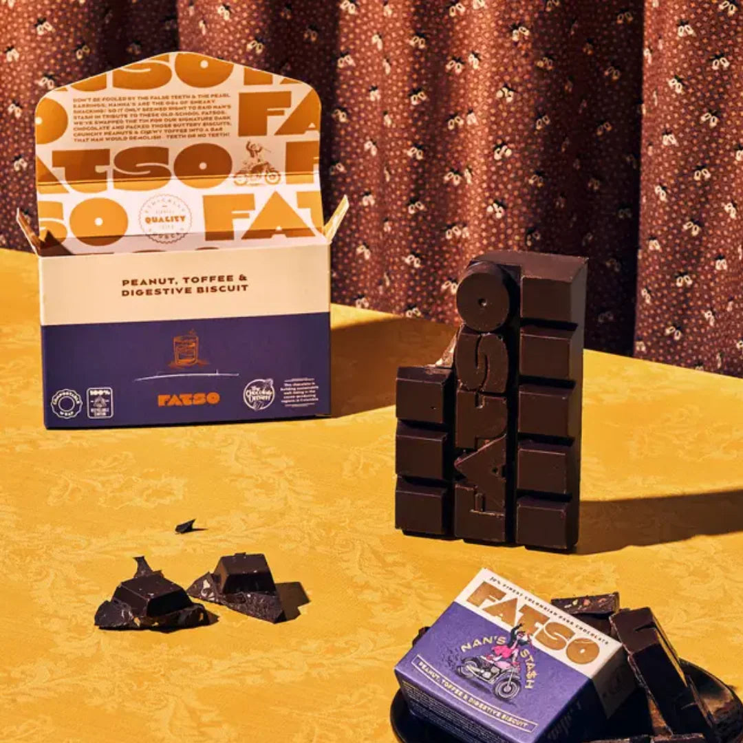 Nan's Stash FATSO Chocolate - Peanut, Toffee & Digestive Biscuit