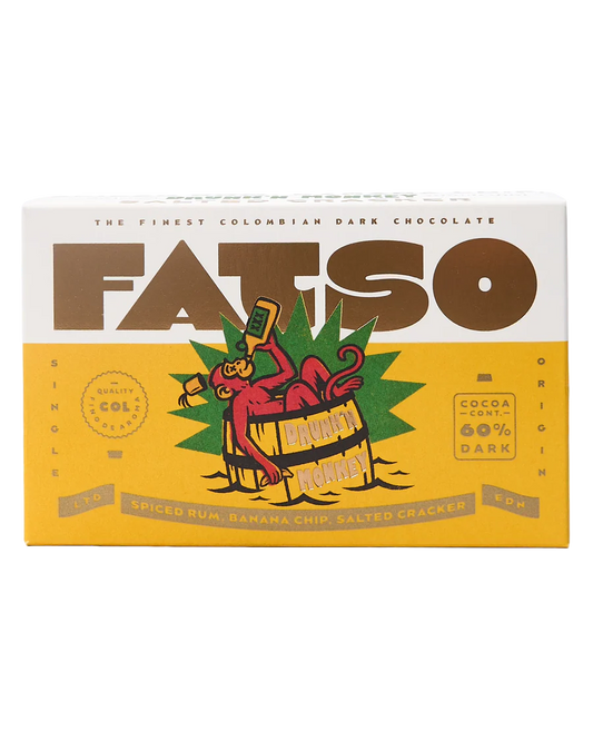 FATSO Drunk'n Monkey Chocolate - Spiced Rum, Banana & Salted Cracker