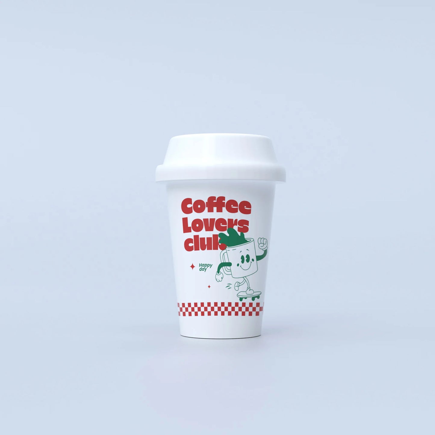 Fluid Market Cup Of Coffee Ceramic Vase
