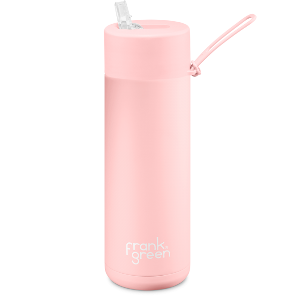 Frank Green Ceramic Reusable Bottle 595ml in Blushed Pink colour