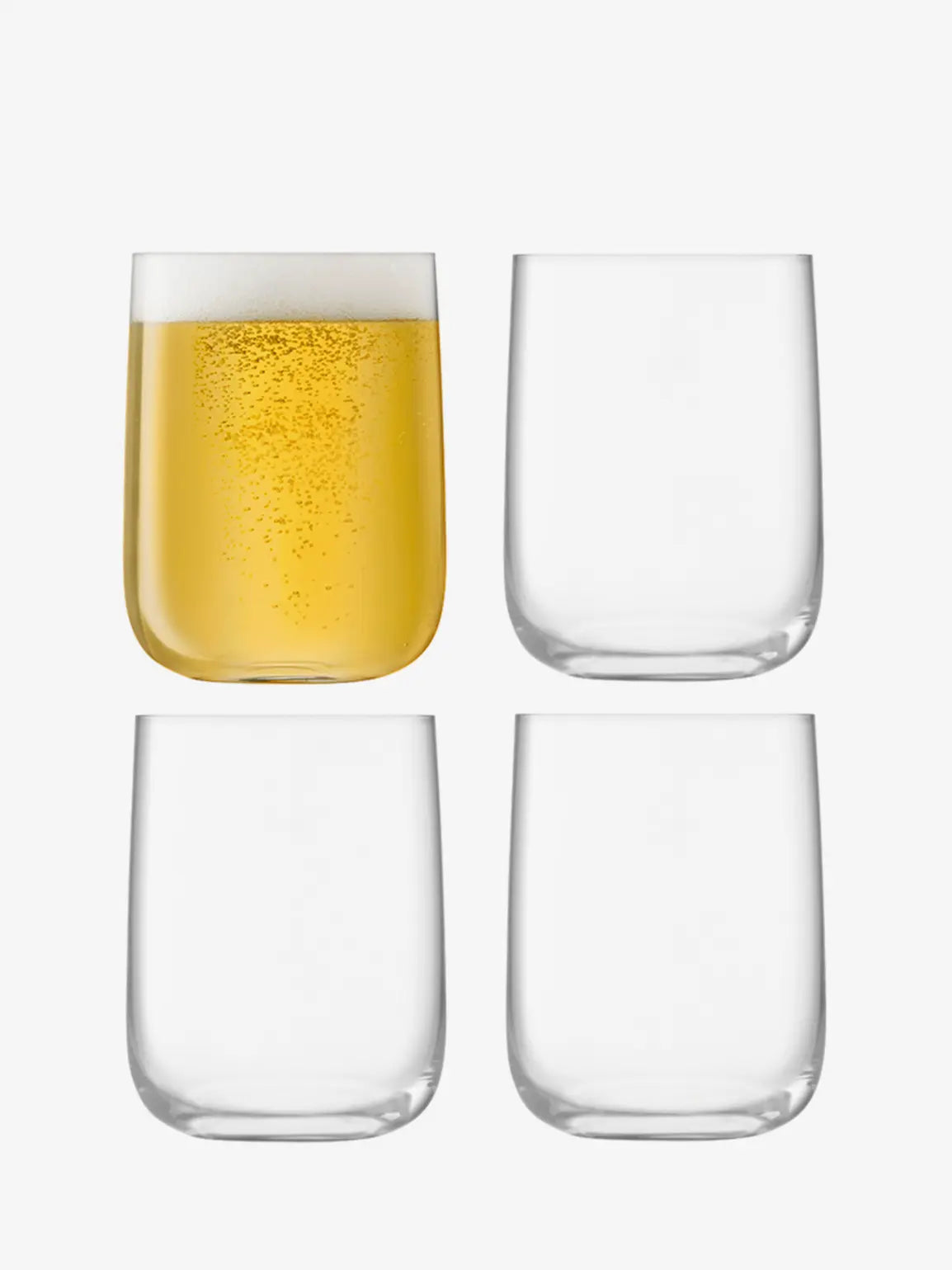 LSA Borough Bar Glass 625ml Set of 4 - Clear
