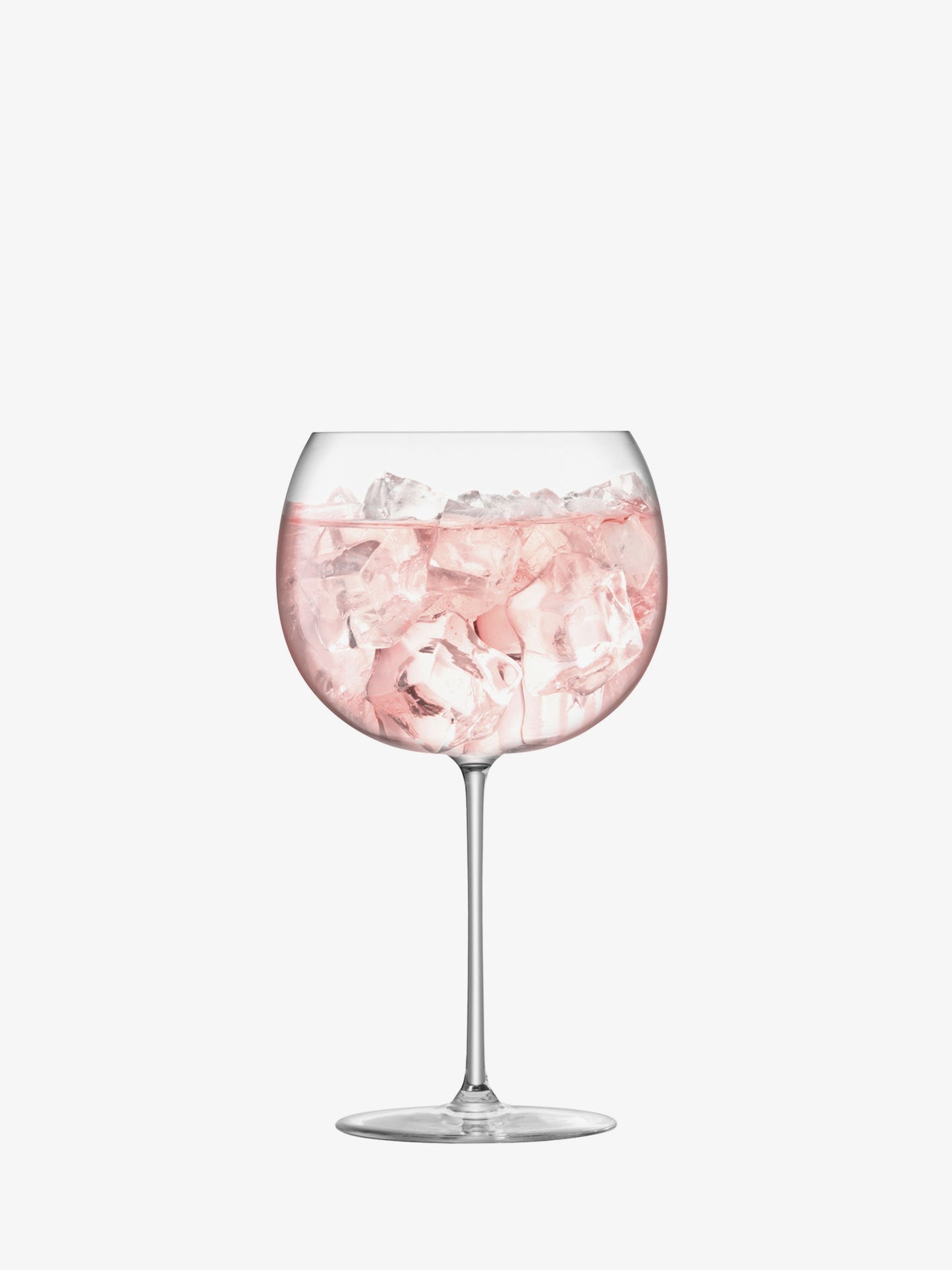 LSA Borough balloon glass 680ml ser of 4 in clear glass