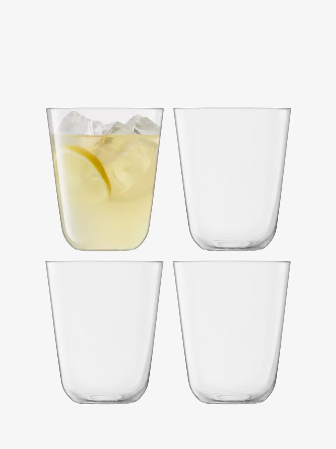 LSA Arc Tumbler 380ml Set of 4 - Clear