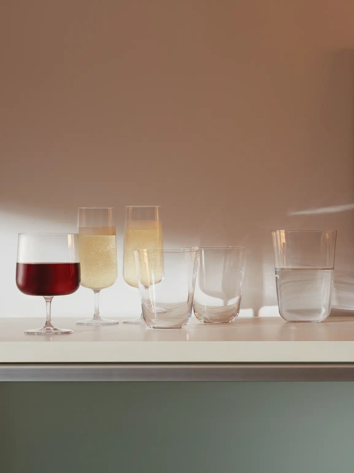 LSA Arc Champagne Flute 240ml Set of 4 - Clear