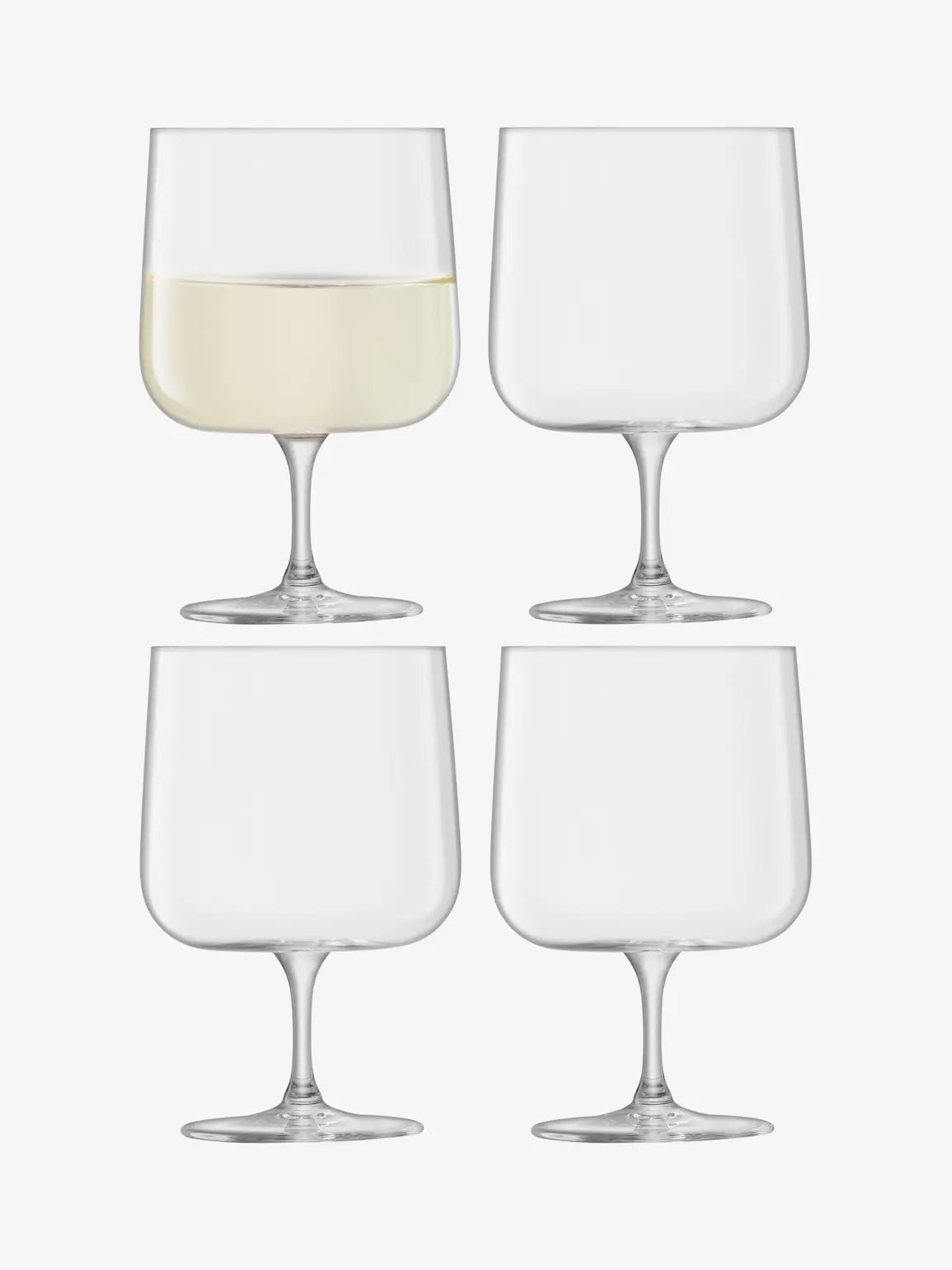 LSA Arc Wine Glass 340ml Set of 4 - Clear