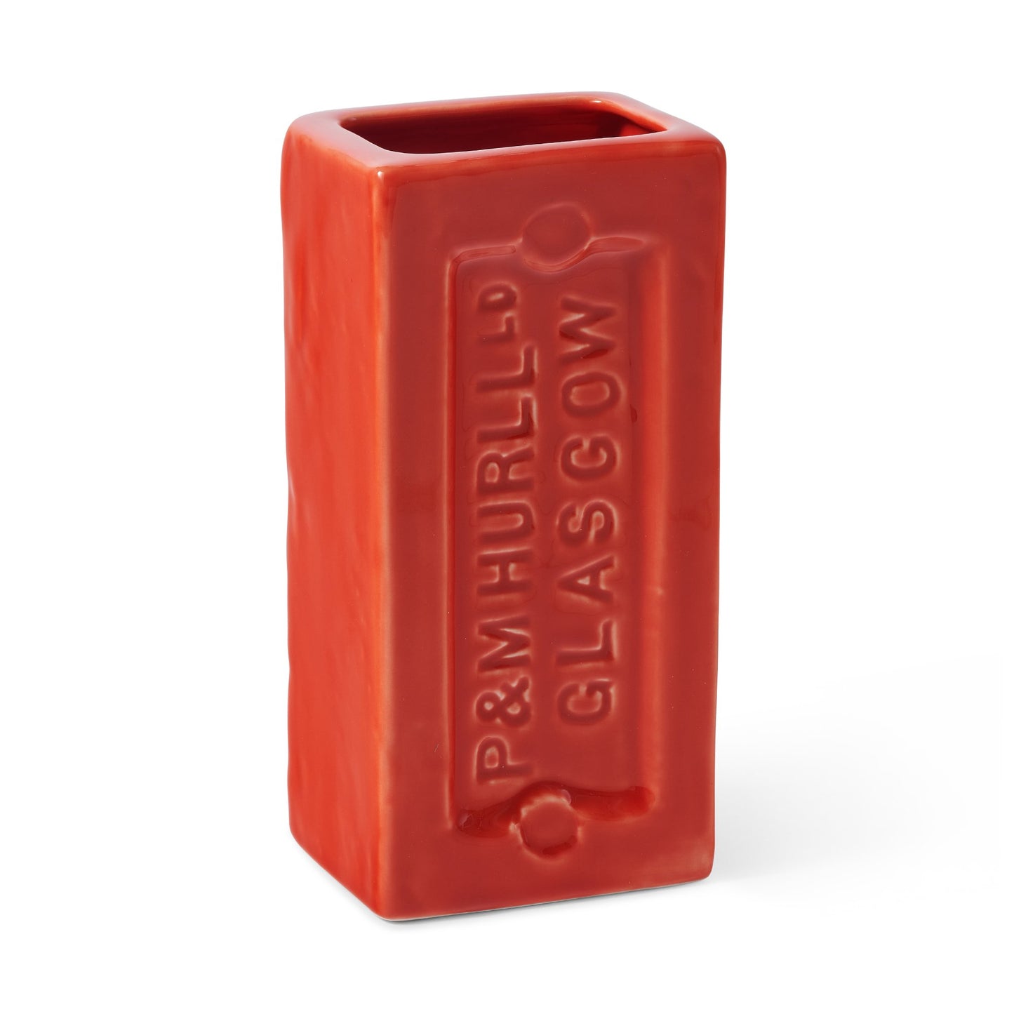 Glasgow Brick Glazed Vase from StolenForm Iin burnt orange