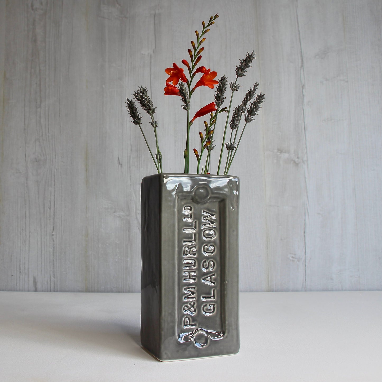 Glasgow Brick Vase - Grey