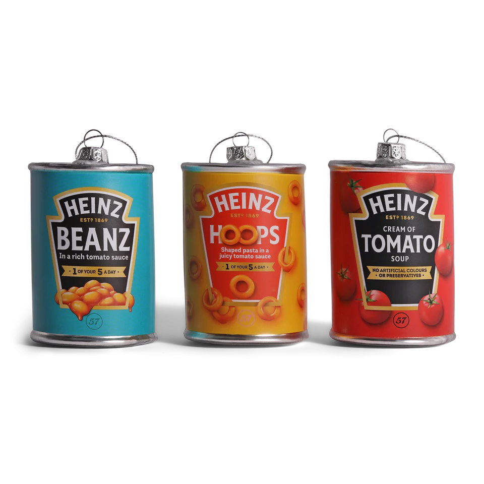 Studio Thie HEINZ Spaghetti Hoops Glass Decoration