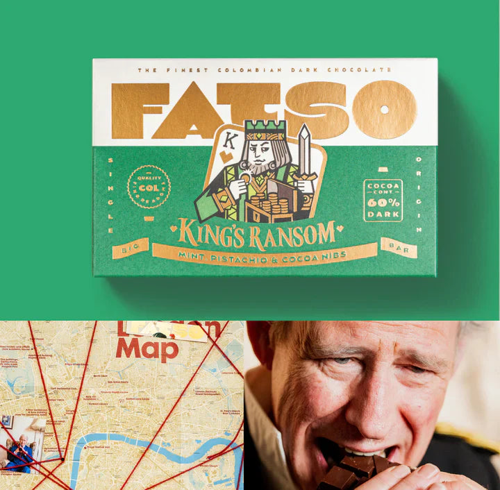 FATSO King's Ransom Chocolate - Mint, Pistachio & Cocoa Nibs