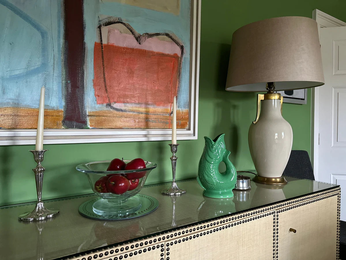 Gurgly Large Pea Green Glug Jug