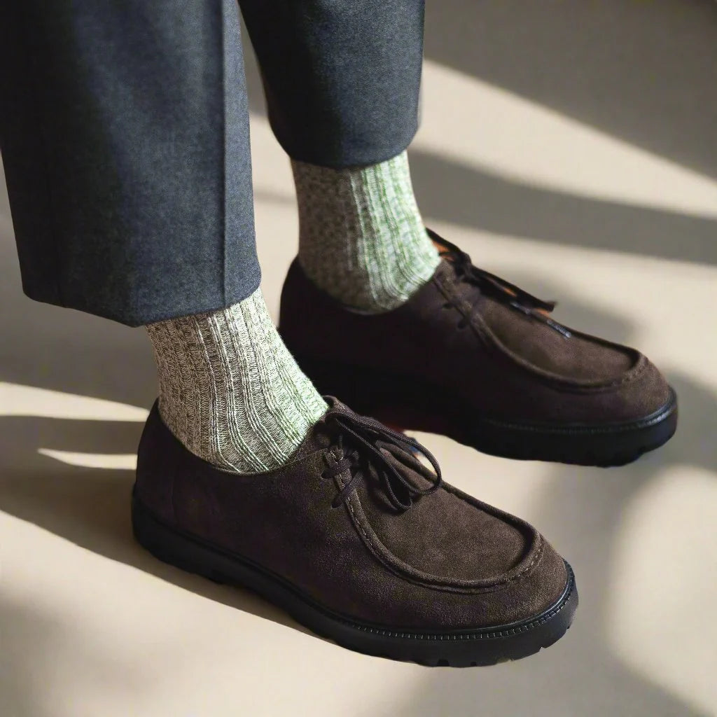 KLUE Cotton Pattern Socks - Green