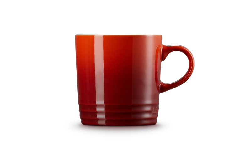 le creuset stoneware mug 350ml cerise red