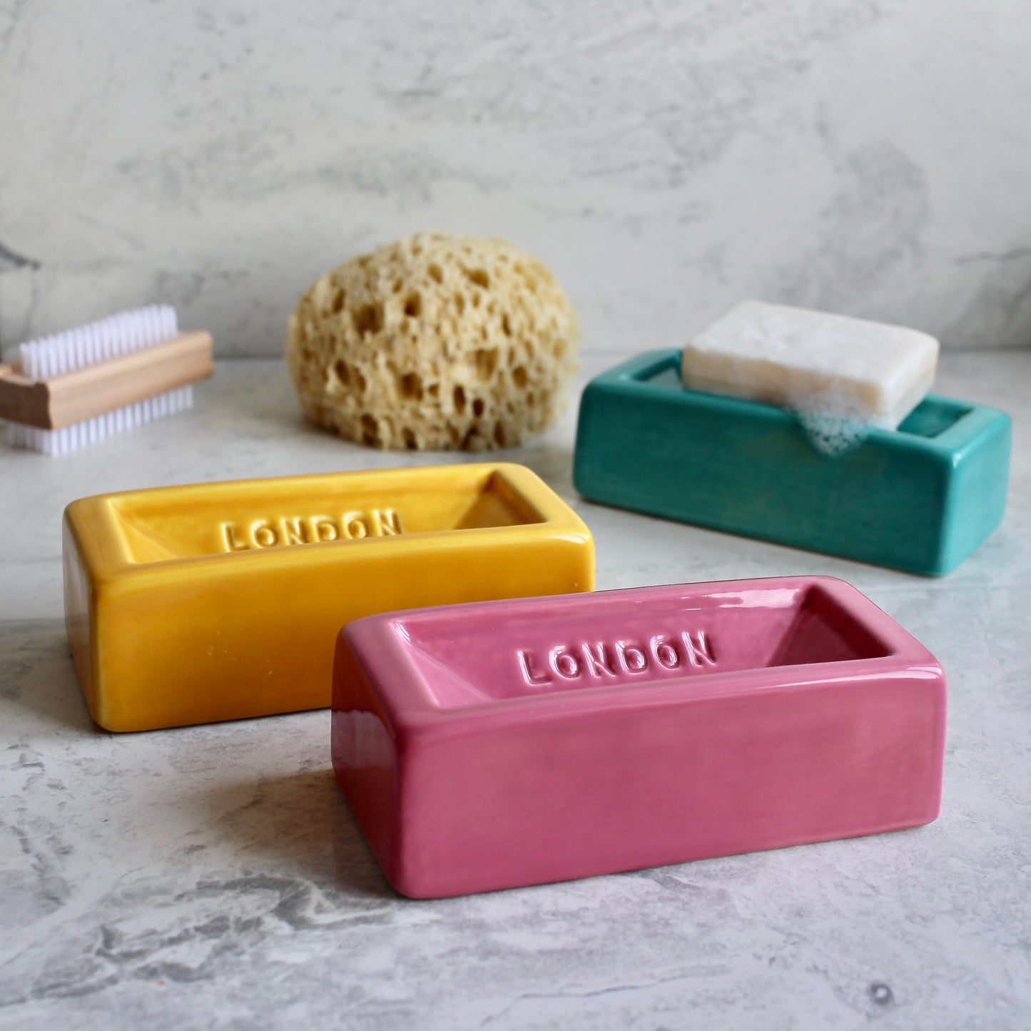 StolenForm London Brick Soap Dish - Pink