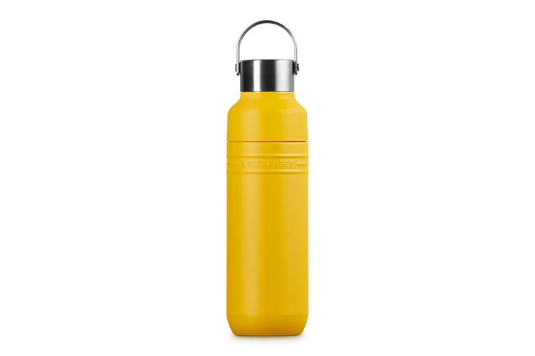 Le Creuset Insulated Water Bottle 500ML in Nectar yellow colour