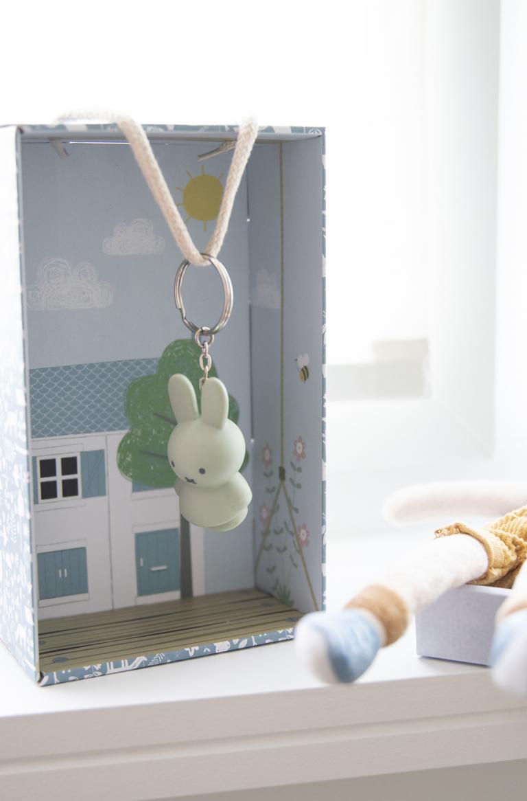 Miffy Keyring in Eucalyptus Green