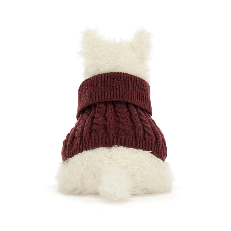 Jellycat Munro Scottie Dog 'Winter Jumper'