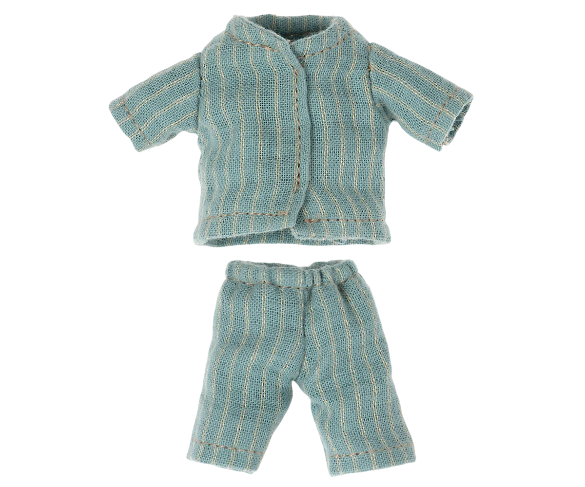 Knitted outfit with a jacket and pants on a white background