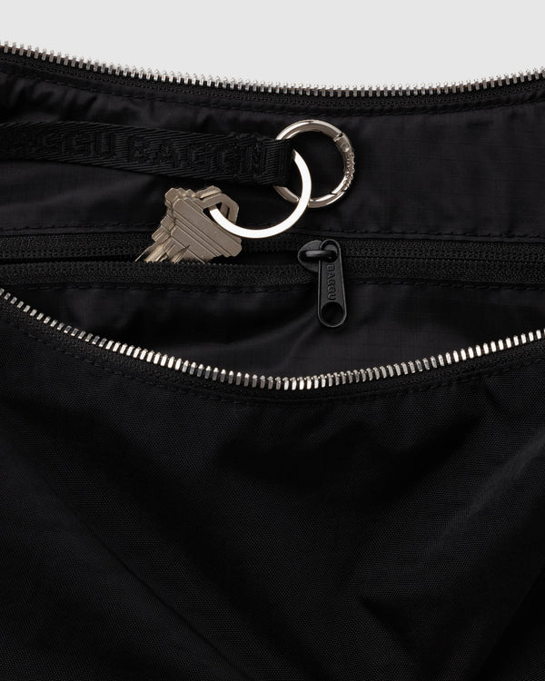 BAGGU Medium Nylon Crescent Bag - Studs