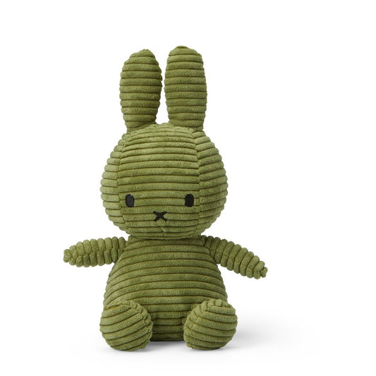 miffy corduroy soft toy plush in olive green