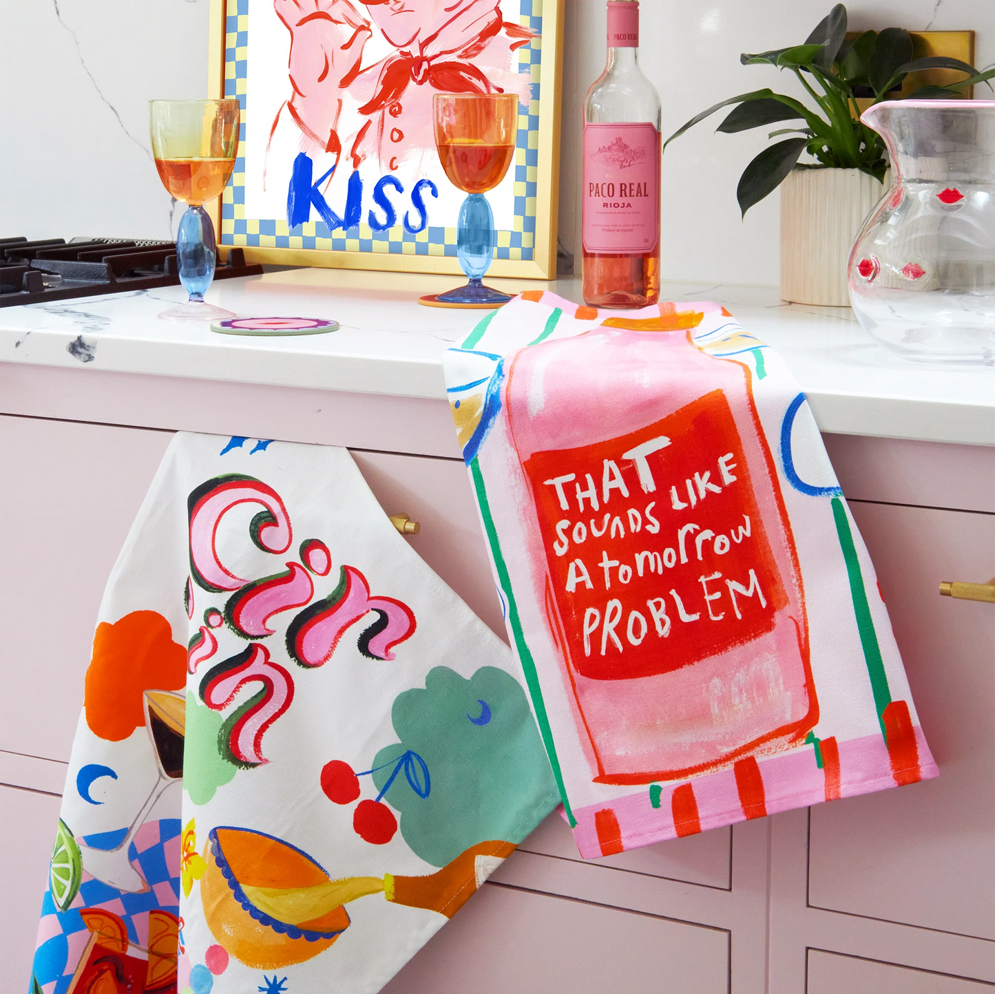 Eleanor Bowmer Cin Cin Tea Towel