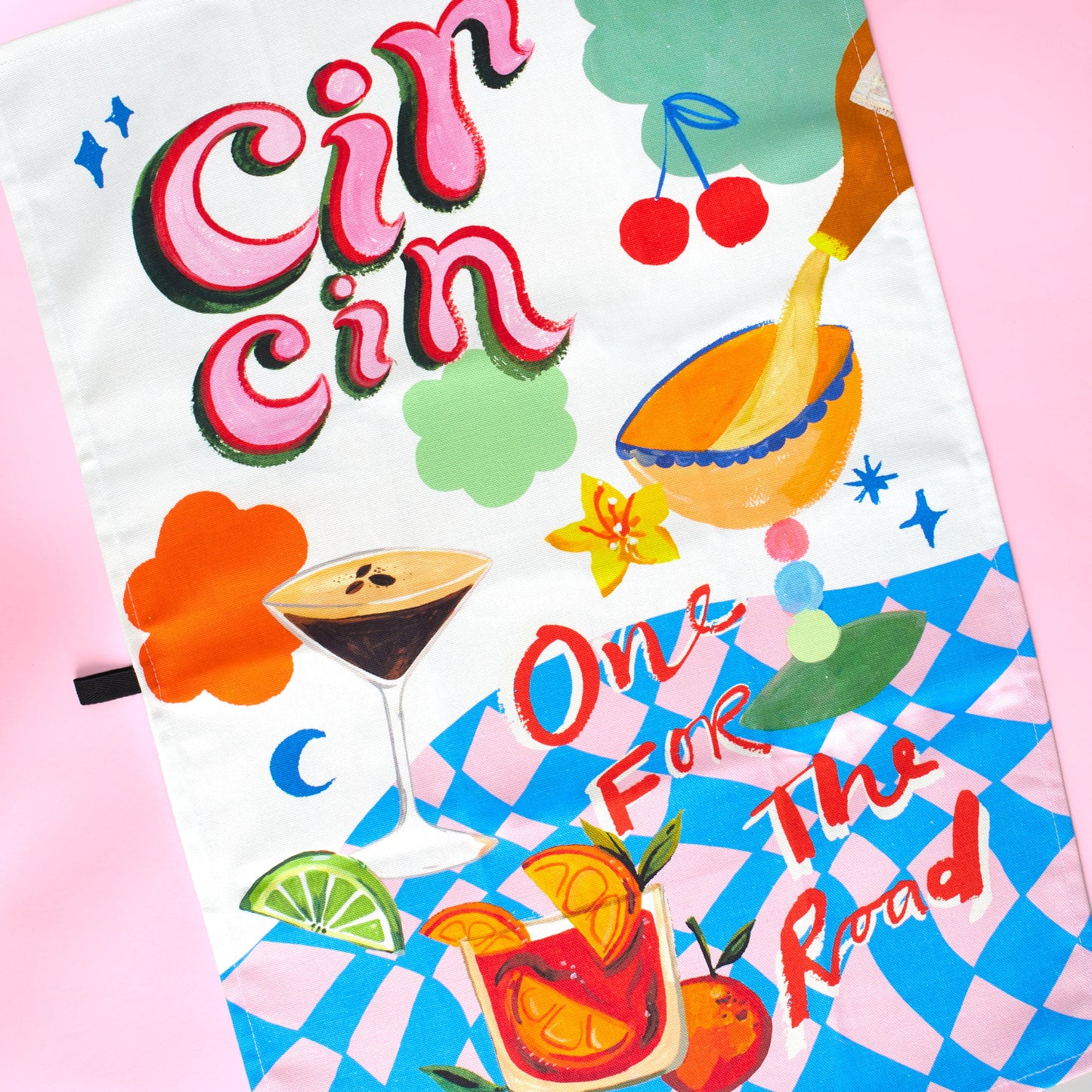 Eleanor Bowmer Cin Cin Tea Towel