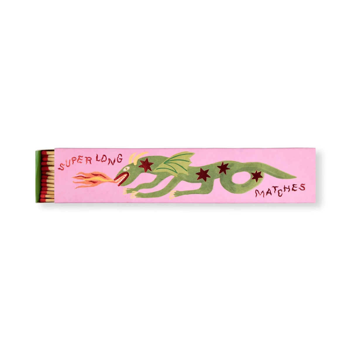 Paddywax Slender Boxed Matches 45 pcs in Dragon a dragon design on a white background