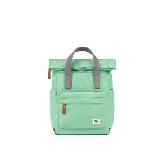 Roka Canfield B Matcha Small Recycled Nylon in Pale green colour