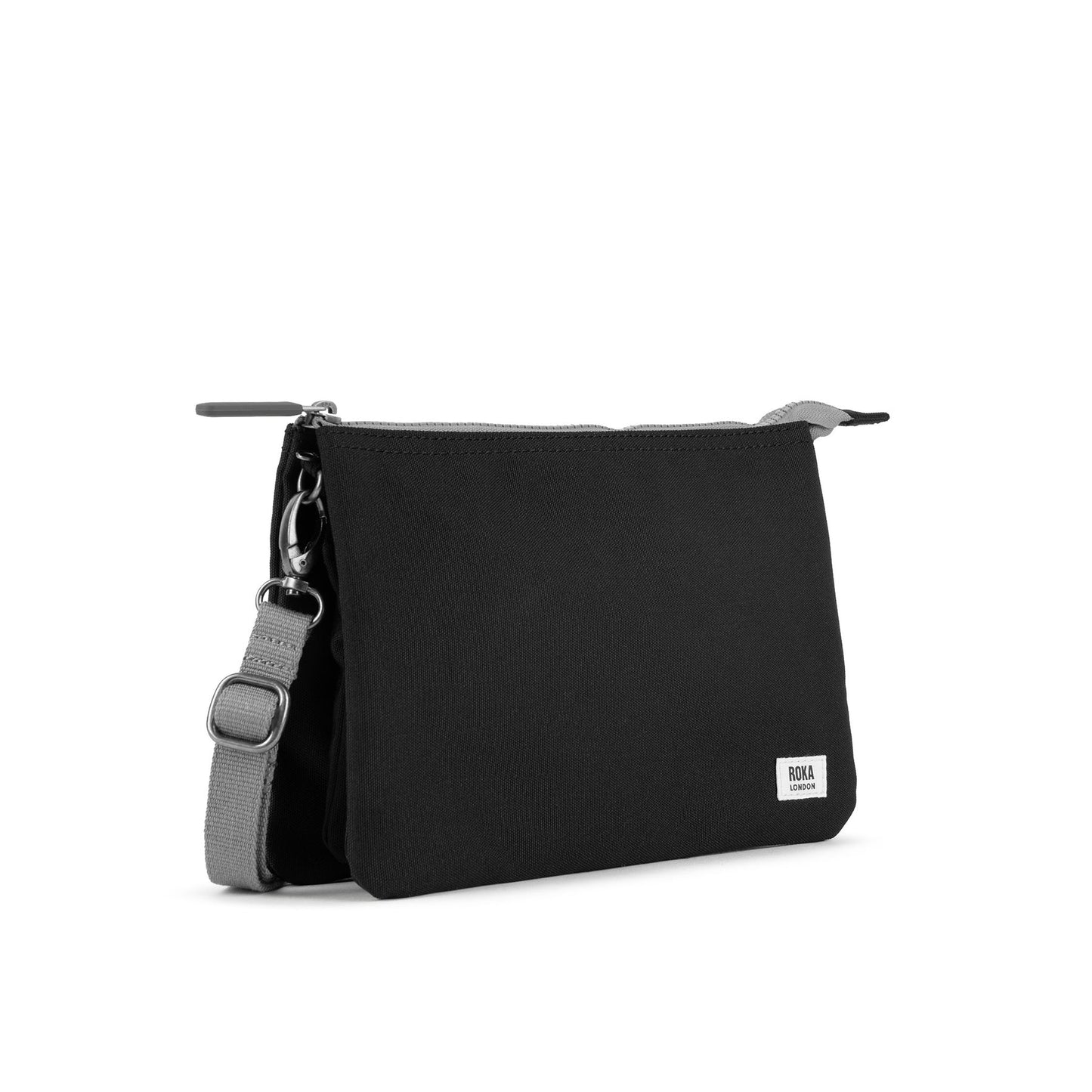 Roka Carnaby Crossbody XL Recycled Canvas - Ash