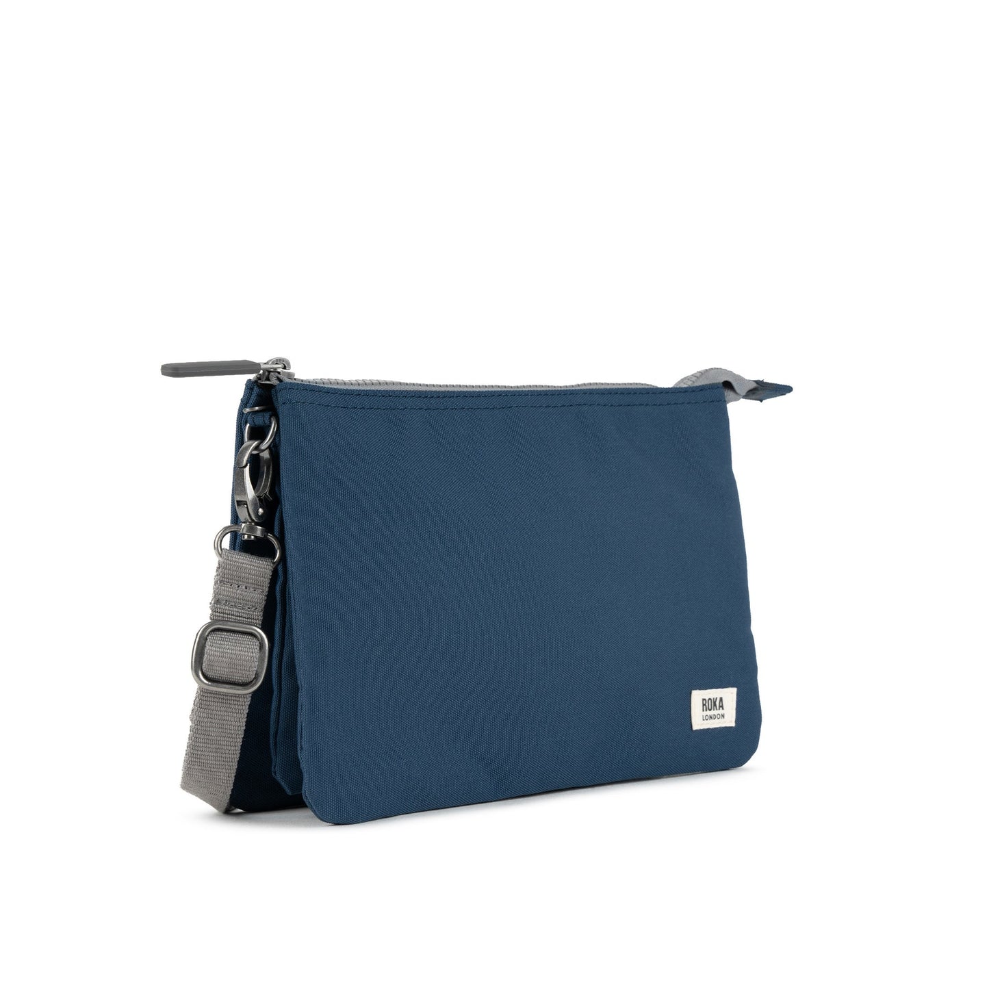 Roka Carnaby Crossbody XL Recycled Canvas - Deep Blue