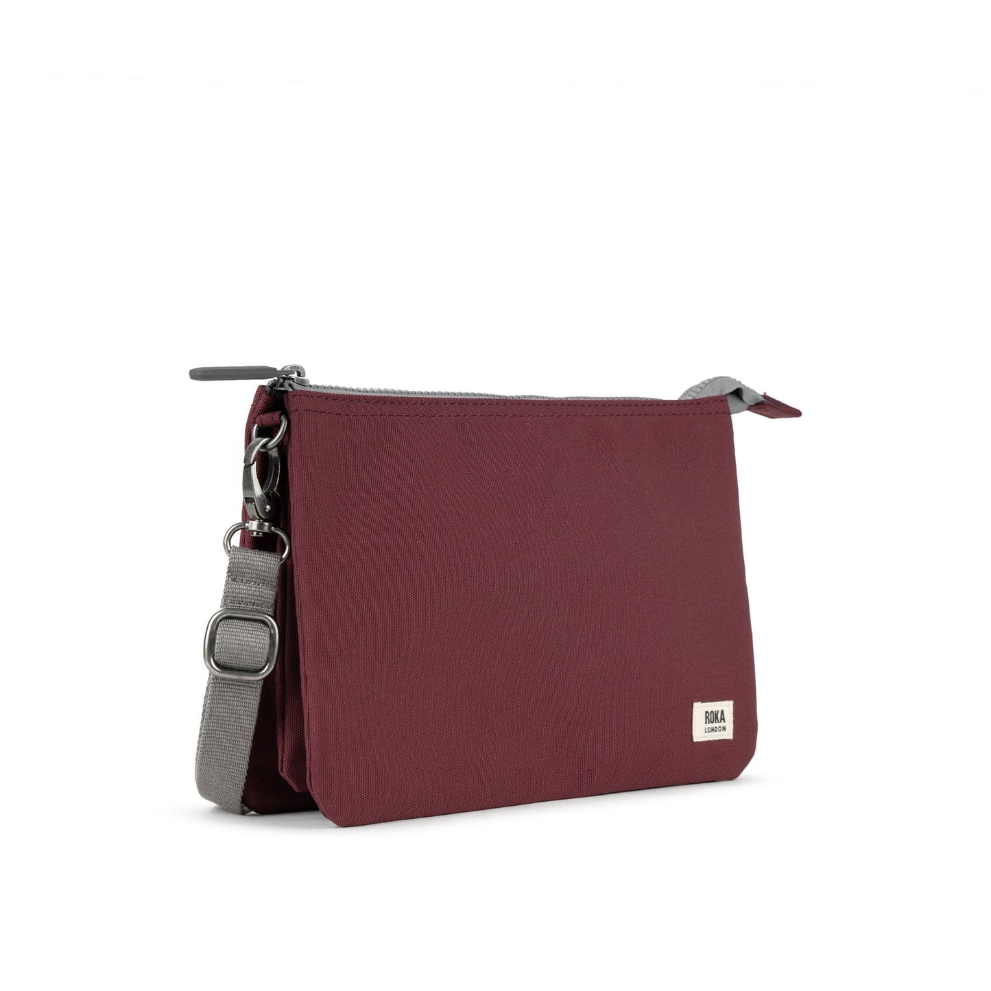Roka Carnaby Crossbody XL Recycled Canvas - Zinfandel