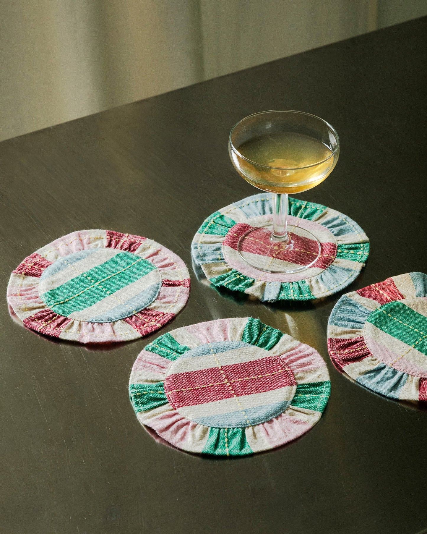 Tarta Gelatina Ruffled Coaster Set of 4