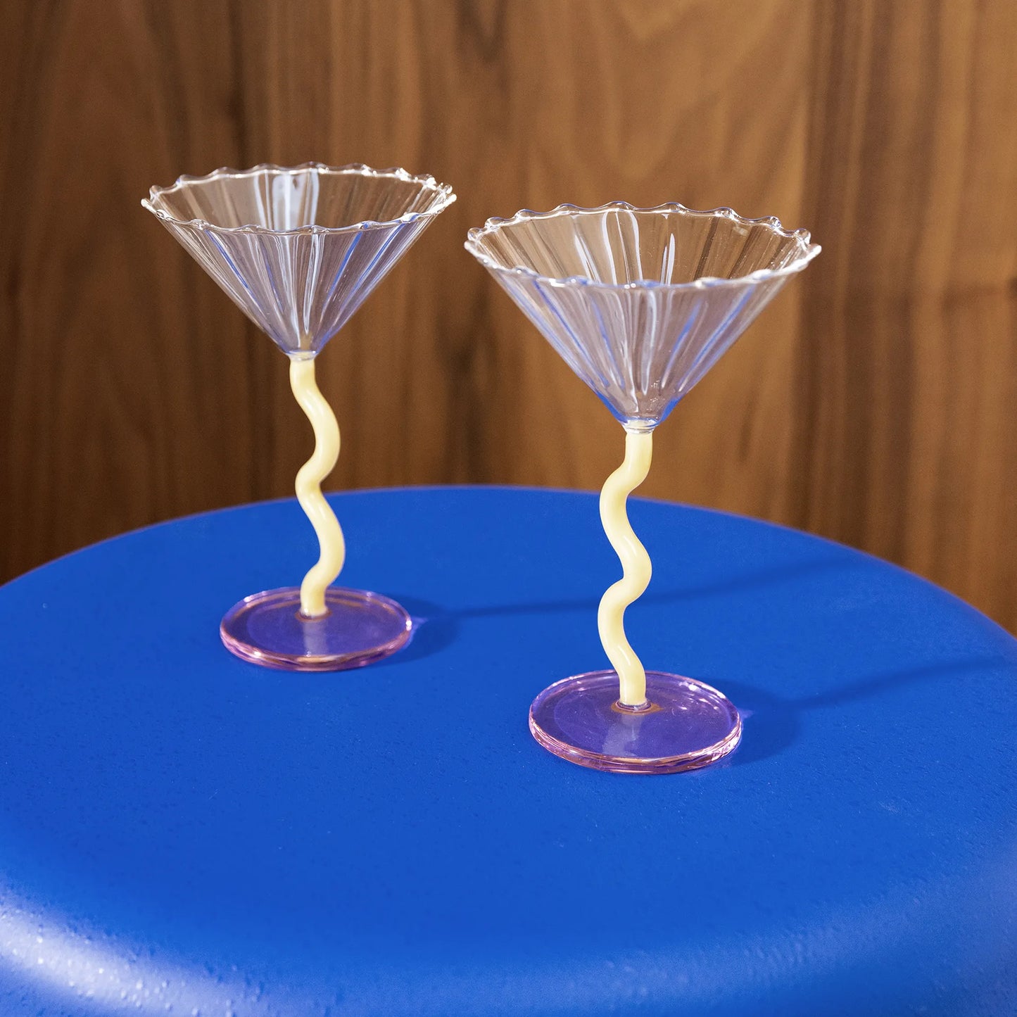 &Klevering Coupe Curve - Caramel Set of 2