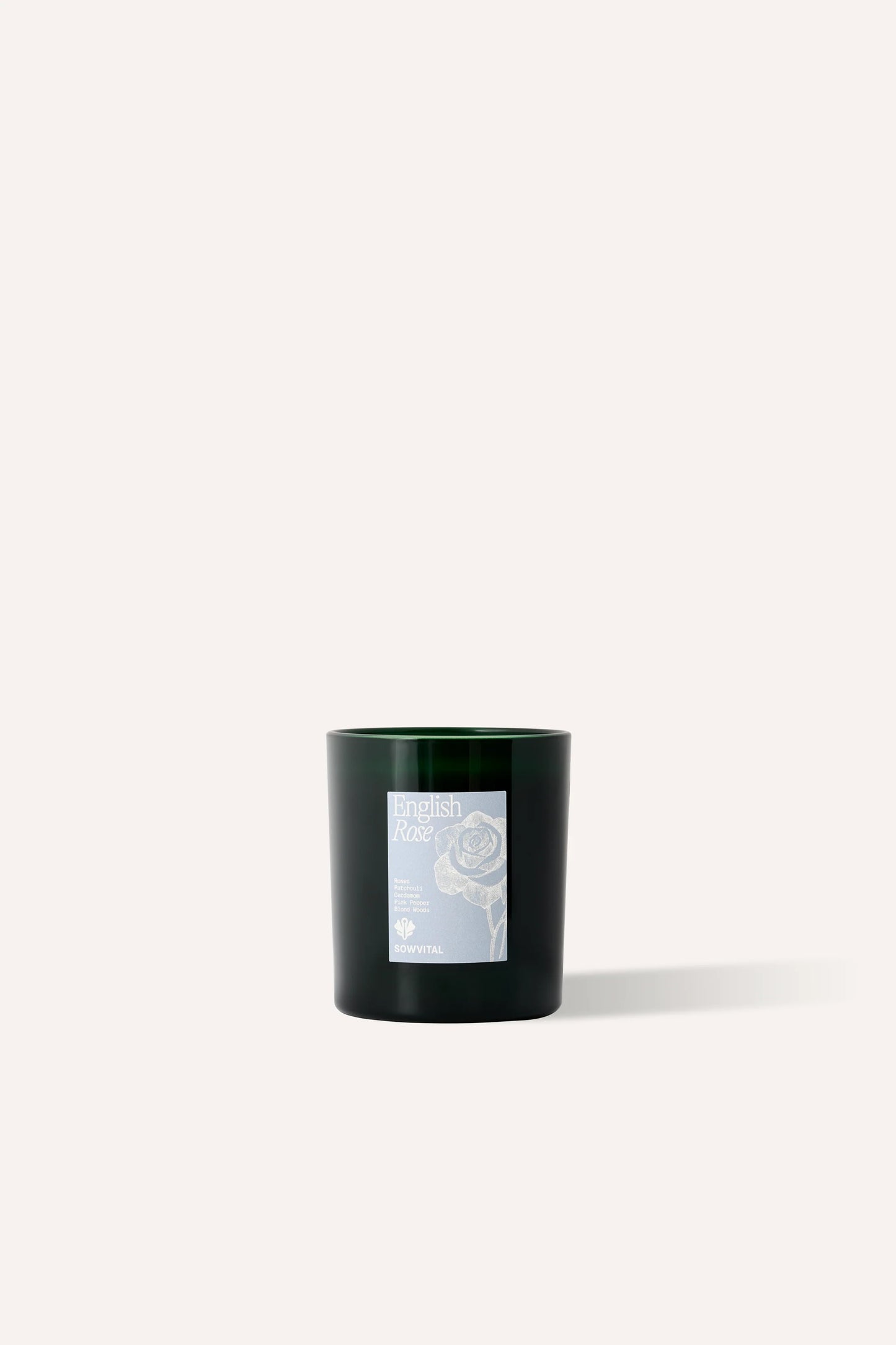 SOWVITAL Scented Candle in English Rose scent