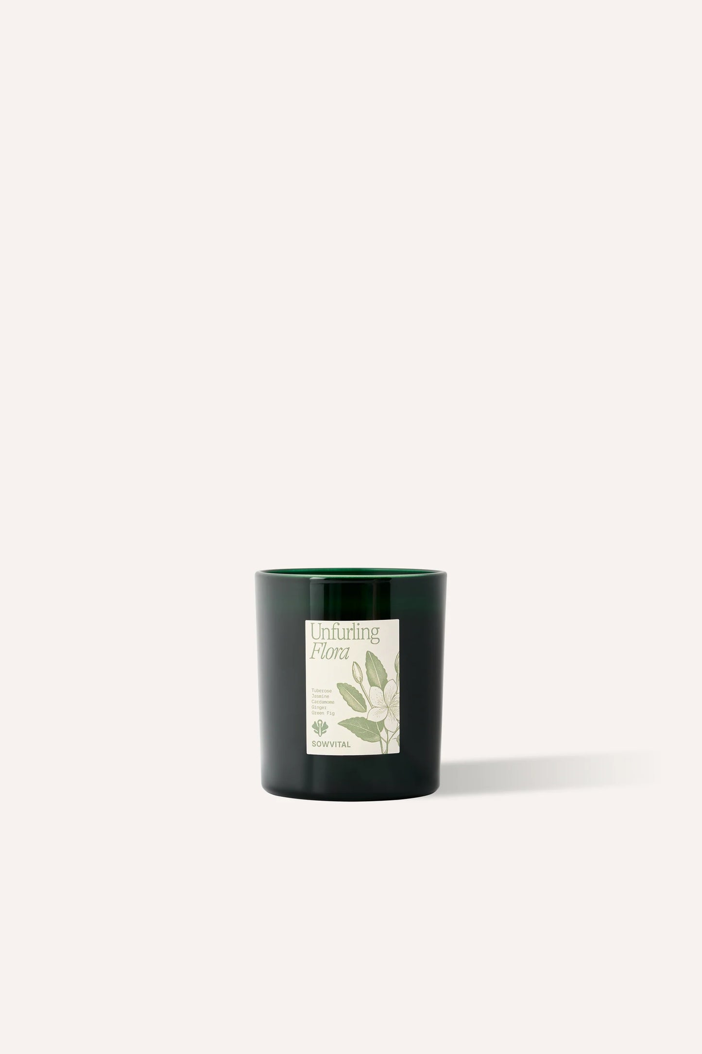 SOWVITAL Scented Candle in Unfurling Flora scent