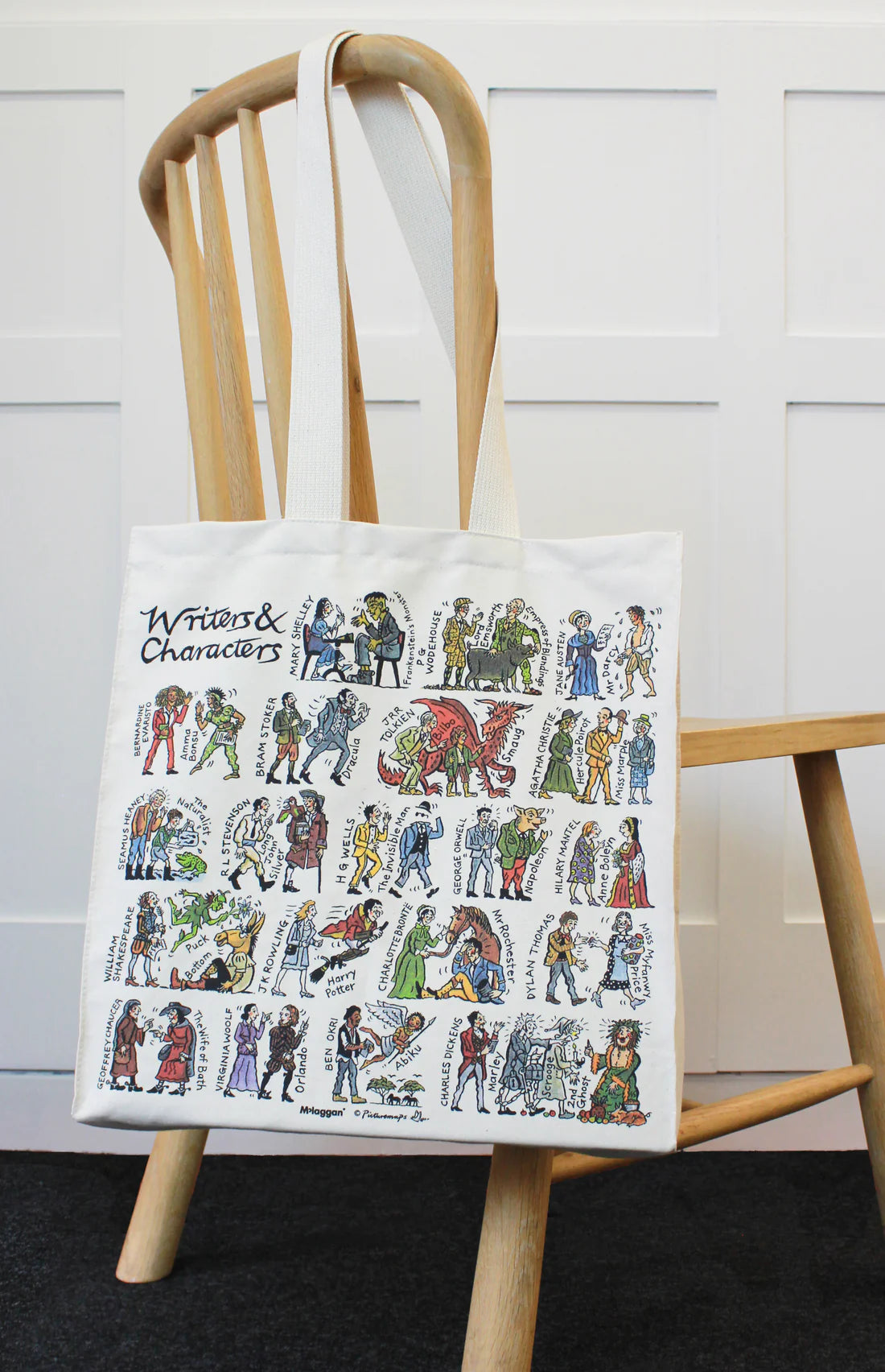 Writers and Characters Tote Bag