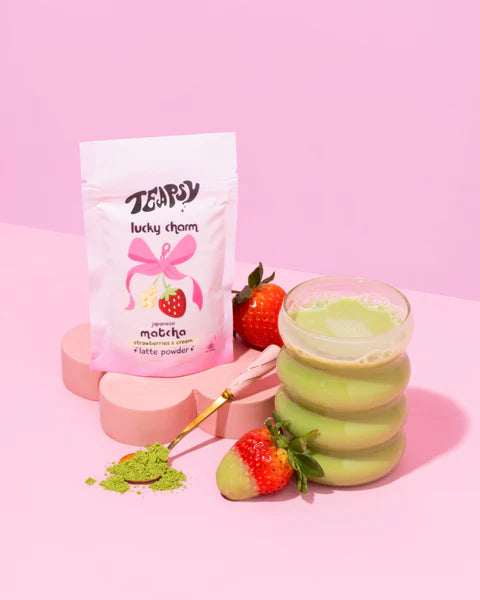 Teapsy Strawberries & Cream Matcha - Lucky Charm