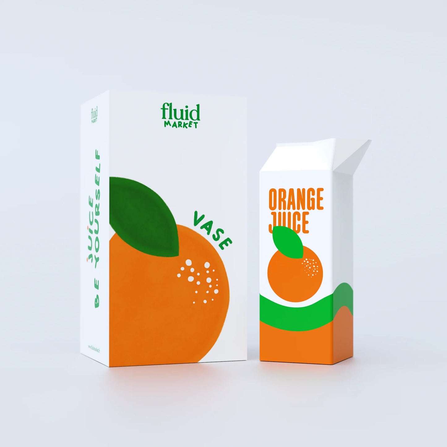 Fluid Market Ceramic Orange Juice Vase