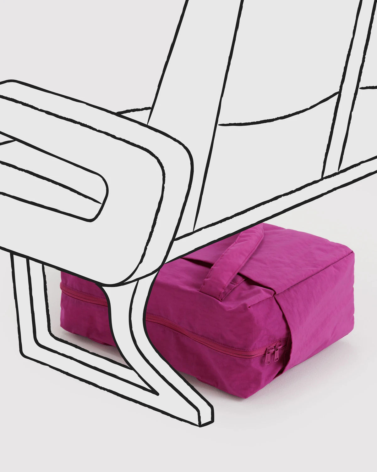 BAGGU Small Cloud Carry-on - Deep Fuchsia