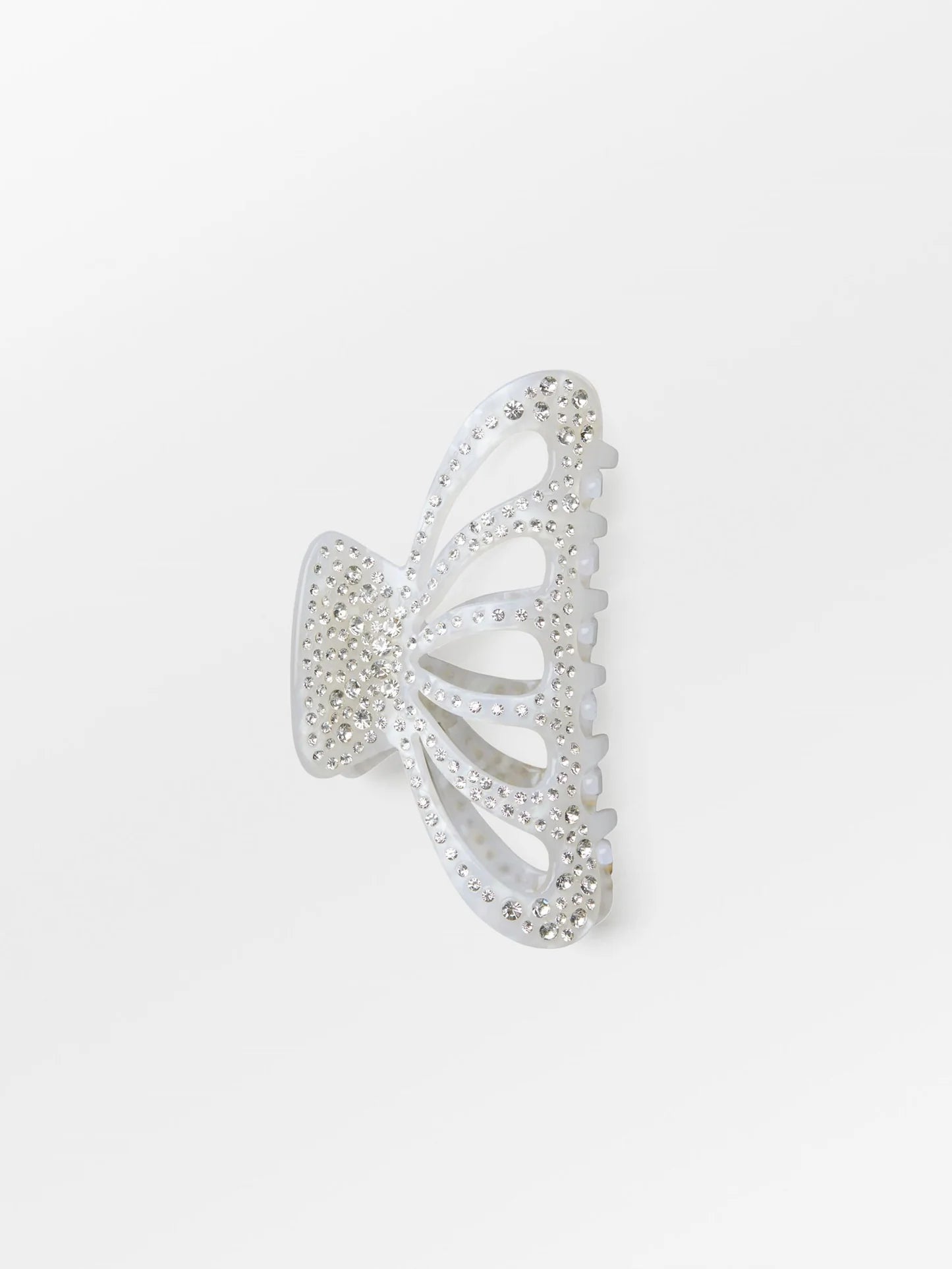 athalia hair claw in white