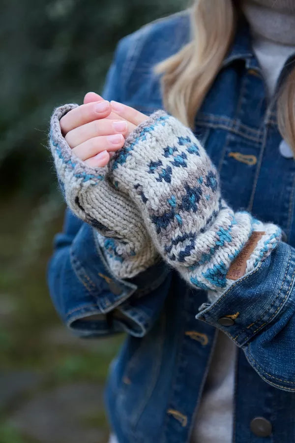 Pachamama Loch Fyne Pure Merino Handwarmer Blue