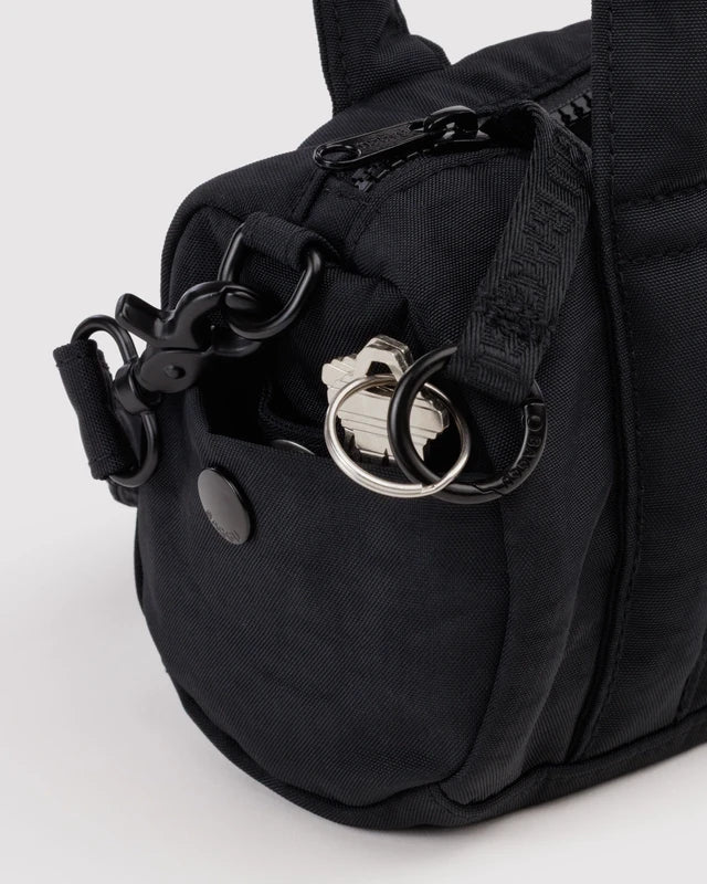 BAGGU Small Nylon Duffle Bag - Black