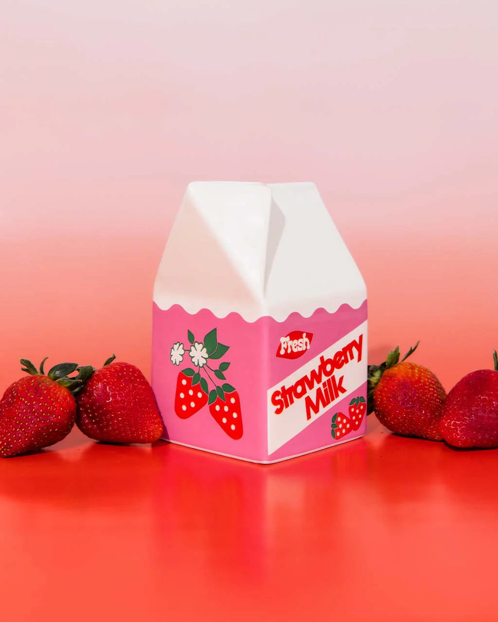 Bando Strawberry Milk Vase