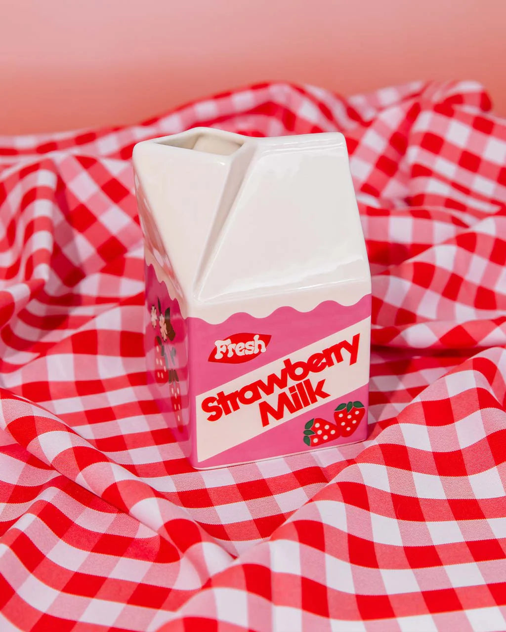 Bando Strawberry Milk Vase