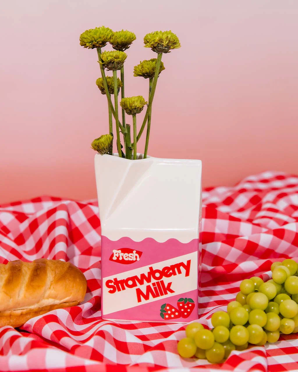 Bando Strawberry Milk Vase