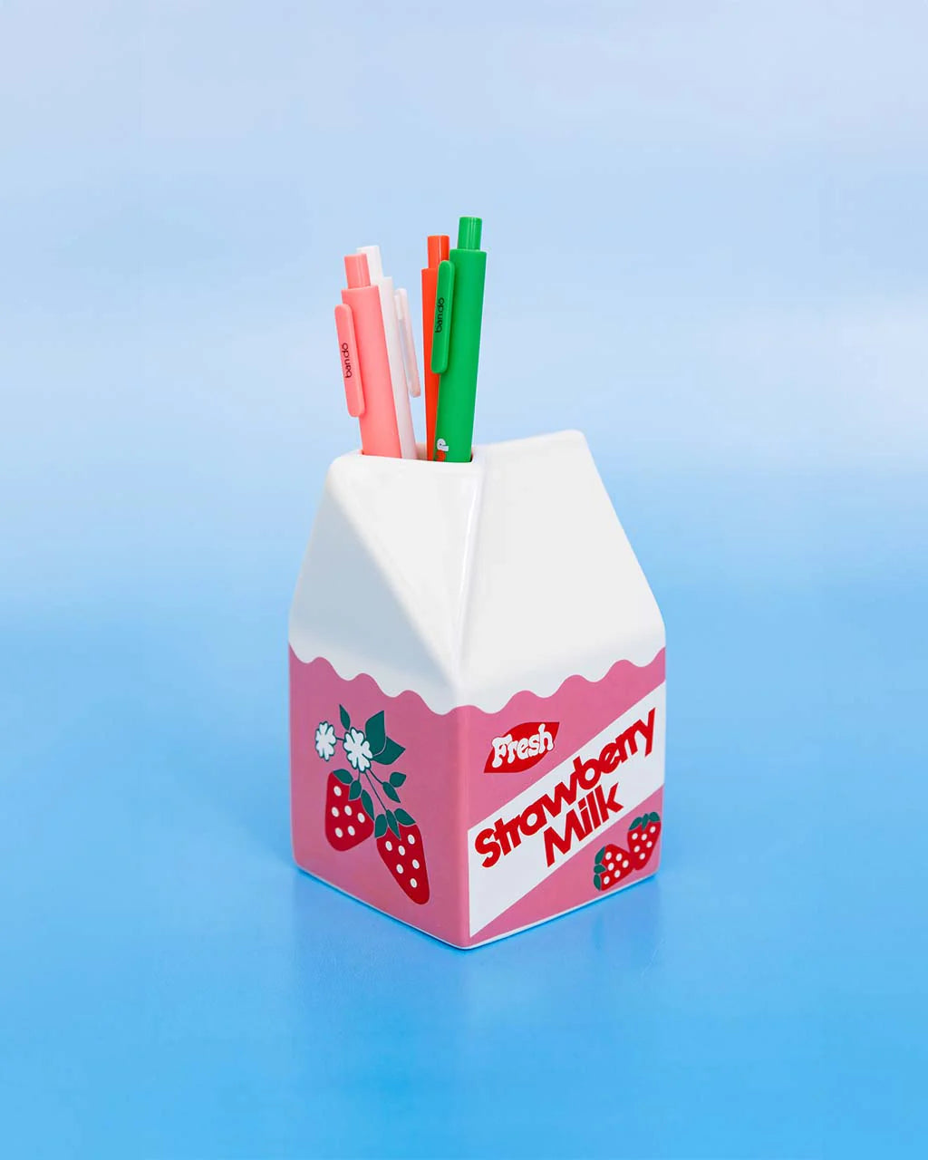 Bando Strawberry Milk Vase