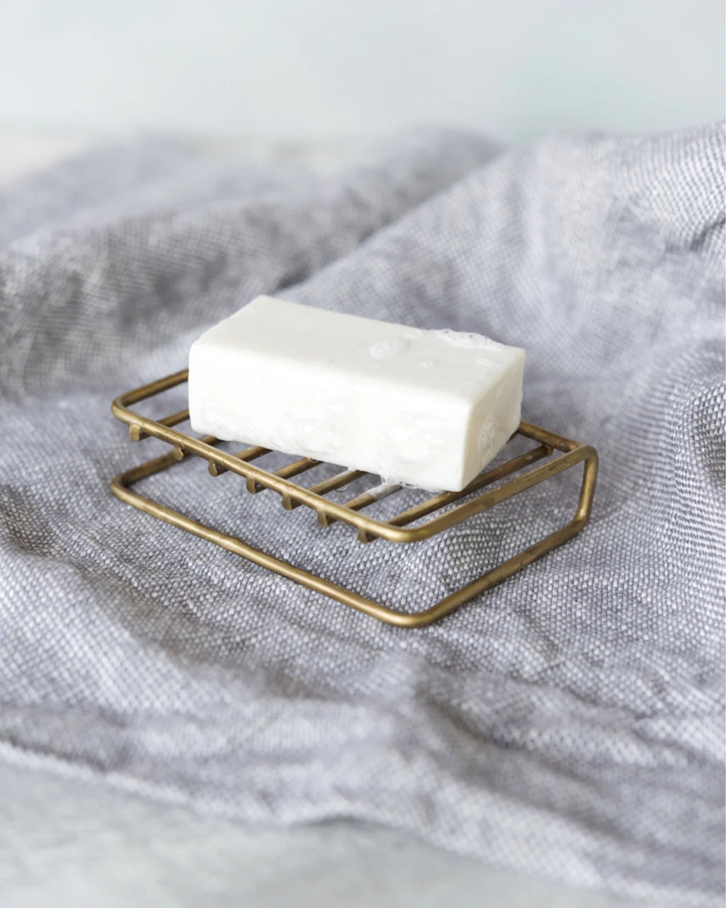 Fog Linen Brass Wire Soap Stand