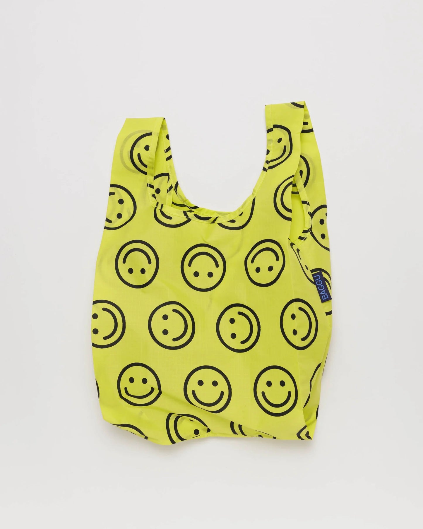 baggu baby reusable bag in yellow happy