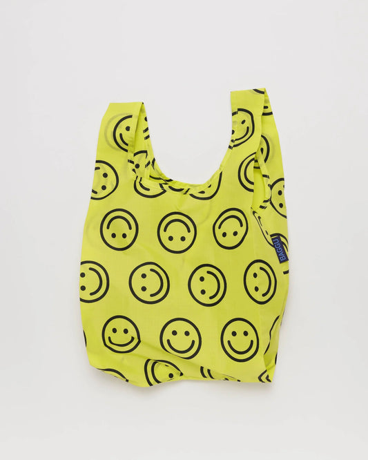 baggu baby reusable bag in yellow happy 