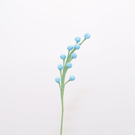 Handmade Crochet Flower - Berry Blue