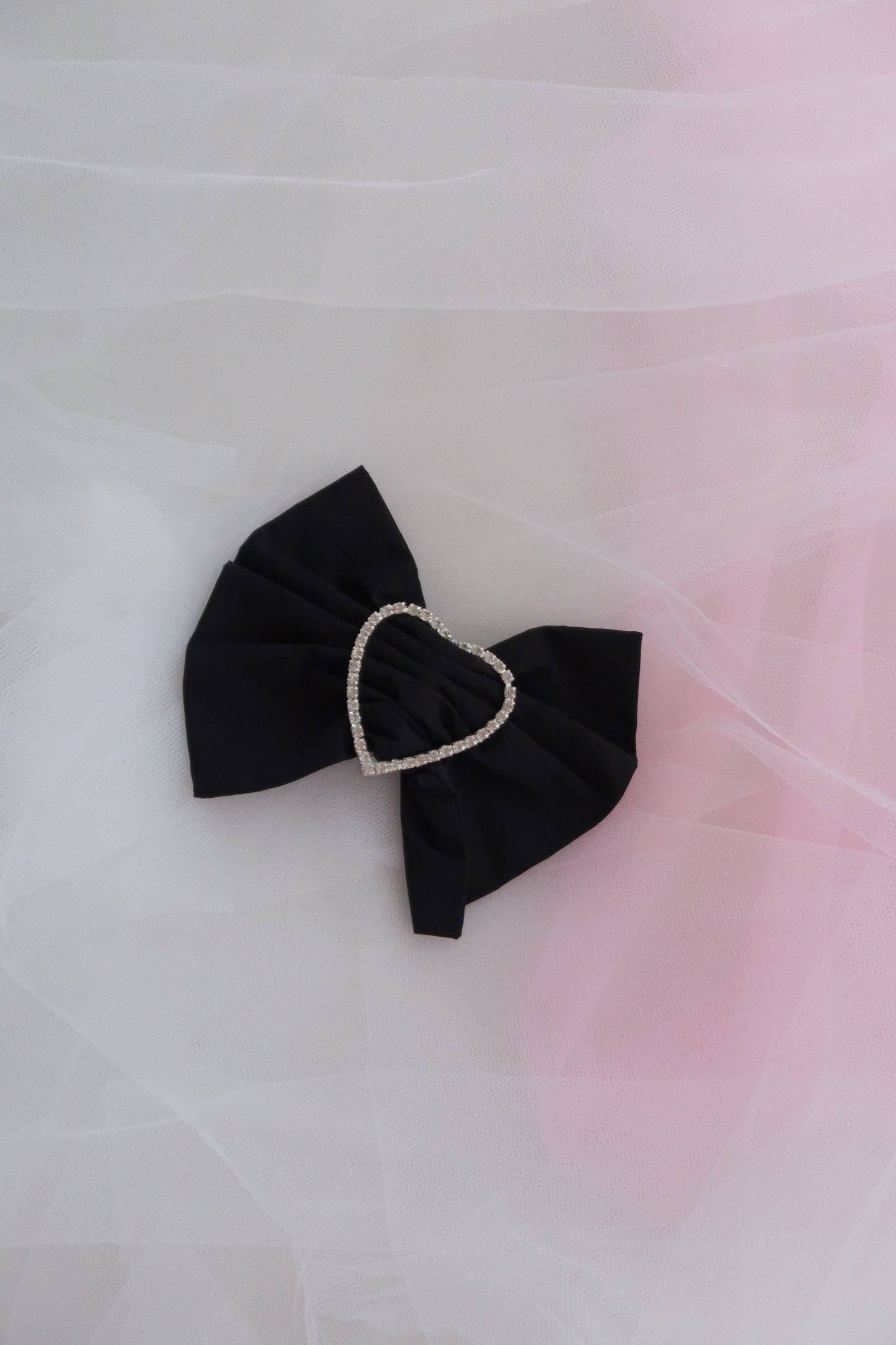 Merrfer Medium Black Bow Hair Clip